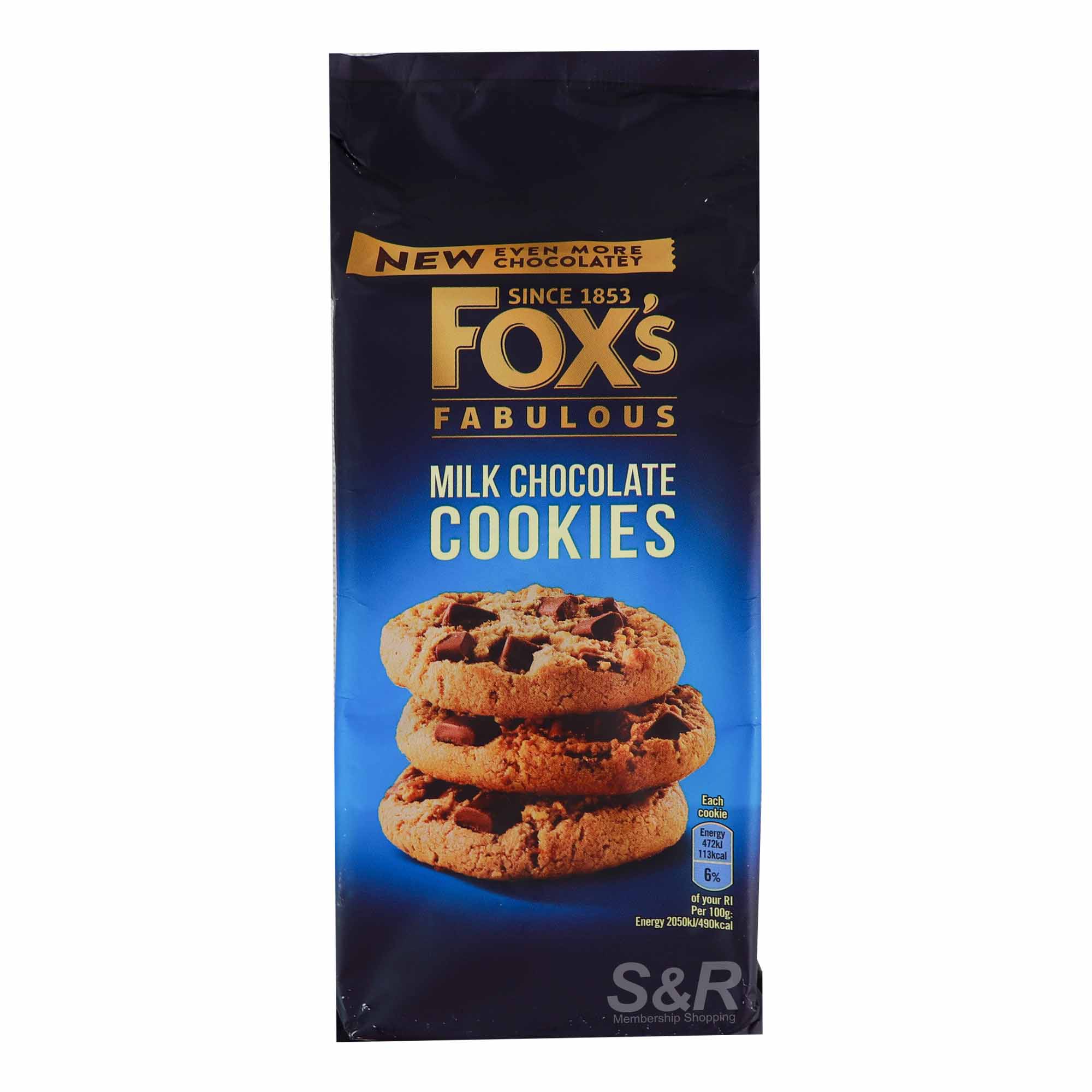 Fox's Fabulous Milk Chocolate Cookies 180g